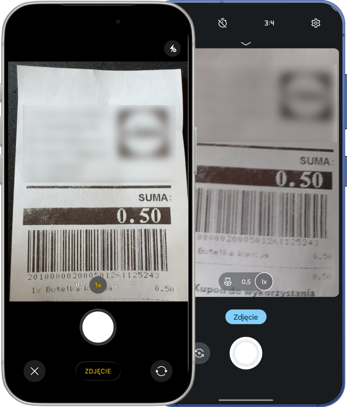 Skanowanie kuponu kaucyjnego